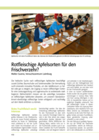 Rotfleischige Apfelsorten für den Frischverzehr?
