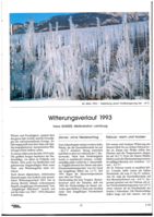 Witterungsverlauf 1993