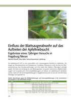 Einfluss der Blattsaugerabwehr auf das Auftreten der Apfeltriebsucht
