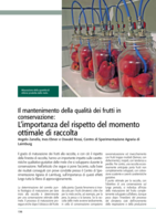 Il mantenimento della qualità dei frutti in conservazione: l’importanza del rispetto del momento ottimale di raccolta