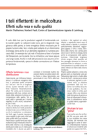 I teli riflettenti in melicoltura: Effetti sulla resa e sulla qualità