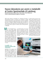 Nuovo laboratorio per aromi e metaboliti al Centro Sperimentale di Laimburg
