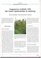Programma d'attività del Centro Sperimentale di Laimburg