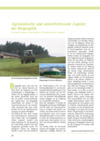 Agronomische und umweltrelevante Aspekte der Biogasgülle
