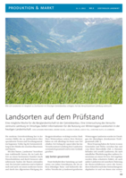 Landsorten auf dem Prüfstand