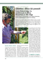 Obiettivo: difesa dai parassiti. Come Roland Zelger ha caratterizzato la difesa fitosanitaria in Alto Adige