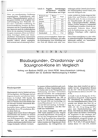 Blauburgunder-Chardonnay- und Sauvignon-Klone im Vergleich. Vortrag anlässlich der 32. Weinbautagung in Kaltern