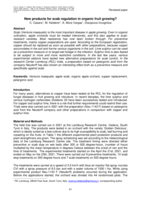 New products for scab regulation in organic fruit growing