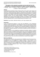 Perception of the potential ecosystem services derived from the introduction of innovative practices of organic orchard management