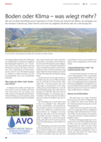 Boden oder Klima - was wiegt mehr?