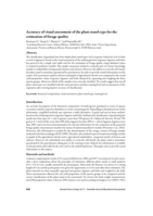 Accuracy of visual assessment of the plant stand type for the estimation of forage quality