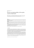 On the overwintering ability of Drosophila suzukii in South Tyrol