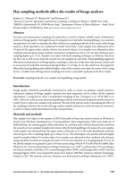 Hay sampling methods affect the results of forage analyses