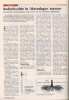 Bodenfeuchte in Obstanlagen messen
