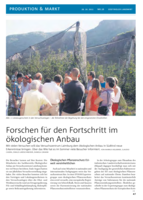 Forschen für den Fortschritt im ökologischen Anbau