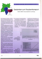 Aus dem Weinkeller - Einige Gedanken zum Traubentransport