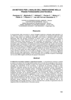Un metodo per l'analisi dell'innovazione nella prassi foraggero-zootecnica