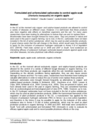 Formulated and unformulated carbonates to control apple scab (Venturia inaequalis) on organic apple