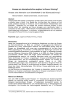 Vinasse: an alternative to lime sulphur for flower thinning