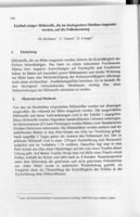 Einfluss einiger Hilfsstoffe die im ökologischen eingesetzt werden auf die Pollenkeimung