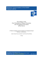 A pattern language for the evolution of component-based software architectures