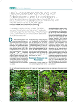 Heißwasserbehandlung von Edelreis und Unterlagen - eine Maßnahme gegen Verschleppung von Krankheiten und Schädlingen