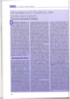 Hinweise zum Ausbau der Sorte Vernatsch
