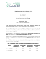 2. Reifeverlaufsprüfung 23.08.2021