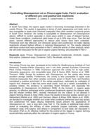 Controlling Gloeosporium rot on Pinova apple fruits. Part 2: evaluation of different pre- and postharvest treatments