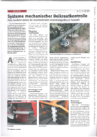 Systeme mechanischer Beikrautkontrolle