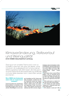 Klimaveränderung, Reifeverlauf und Weinqualität