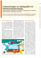 Untersuchungen zur Apfelqualität mit Nahinfrarotspektroskopie
