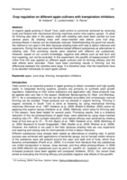 Crop regulation on different apple cultivars with transpiration inhibitors