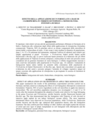 Effetto della applicazione di un formulato a base di cloropicrina in terreni sottoposti a monocoltura intensiva di melo
