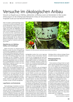 Versuche im ökologischen Anbau