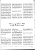 Witterungsverlauf 1995