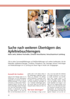 Suche nach weiteren Überträgern des Apfeltriebsuchterregers