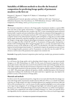 Suitability of different methods to describe the botanical composition for predicting forage quality of permanent meadows at the first cut