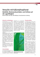 Versuche mit Kaliumphosphonat