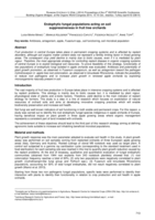 Endophytic fungal population acting on soil suppressiveness in fruit tree orchards