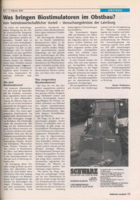 Was bringen Biostimulatoren im Obstbau? Kein betriebswirtschaftlicher Vorteil - Versuchsergebnisse der Laimburg