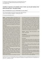 Variability of agronomic and qualitative traits of winter rye and spelt landraces from North and South Tyrol - The project CereAlp