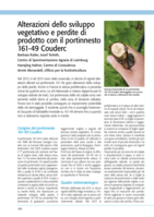 Alterazioni dello sviluppo vegetativo e perdite di prodotto con il portainnesto 161-49 Couderc