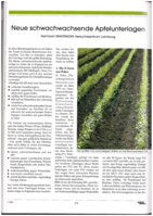 Neue schwachwachsende Apfelunterlagen