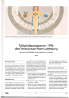 Tätigkeitsprogramm 1996 des Versuchszentrum Laimburg - Teil II