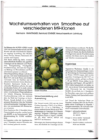 Wachstumsverhalten von Smoothee auf verschiedenen M9-Klonen