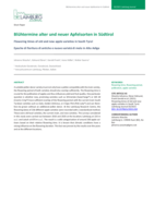 Blühtermine alter und neuer Apfelsorten in Südtirol