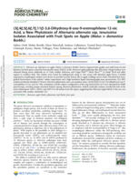 (3ξ,4ξ,5ξ,6ξ,7ξ,11ξ)-3,6-Dihydroxy-8-oxo-9-eremophilene-12-oic Acid, a New Phytotoxin of Alternaria alternata ssp. tenuissima Isolates Associated with Fruit Spots on Apple (Malus × domestica Borkh.)