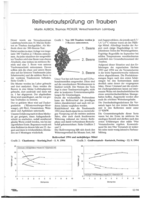 Reifeverlaufsprüfung an Trauben