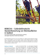 REBECKA - Geländeklimatische Standortbewertung von Weinbauflächen in Südtirol